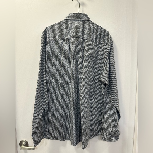 Bugatchi Men Large LS Dress Shirt - Black/Grey - Picture 2 of 8